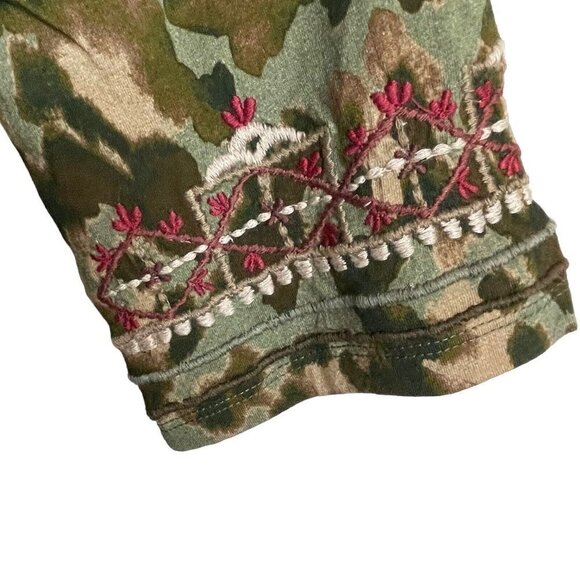 NWT Caite Delilah Duster Jacket Jungle Tie Dye Festival Boho Size S Embroidered - Picture 2 of 8